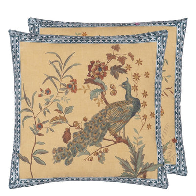 product image of Peacock Toile Sepia Cushion By Designers Guild Ccjd5082 1 55