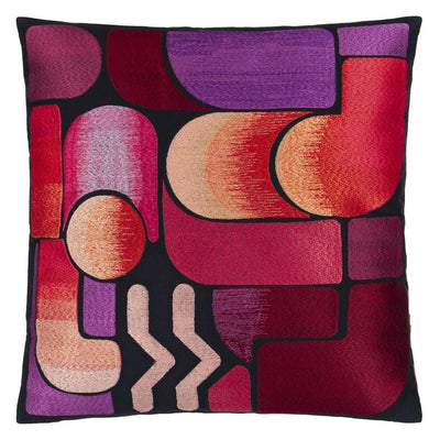 product image for Lacroix Graphe Magenta Cushion By Designers Guild Cccl0639 2 8
