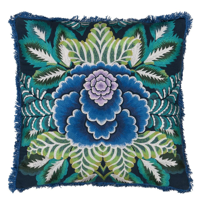media image for Rose De Damas Embroidered Cushion By Designers Guild Ccdg1469 6 236