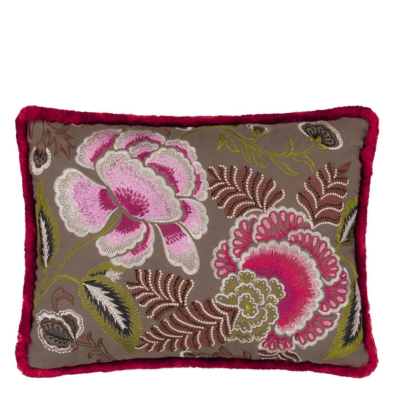media image for Rose De Damas Embroidered Cushion By Designers Guild Ccdg1469 4 242