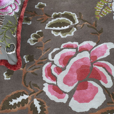 product image for Rose De Damas Cranberry Rugs By Designers Guild Rugdg0875 3 73
