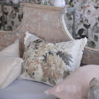 product image for Fleurs D Artistes Sepia Cushion By Designers Guild Ccdg1463 5 7