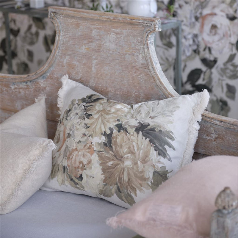 media image for Fleurs D Artistes Sepia Cushion By Designers Guild Ccdg1463 5 269
