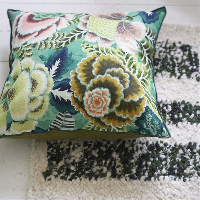 product image for Rose De Damas Jade Cushion By Designers Guild Ccdg1456 5 69