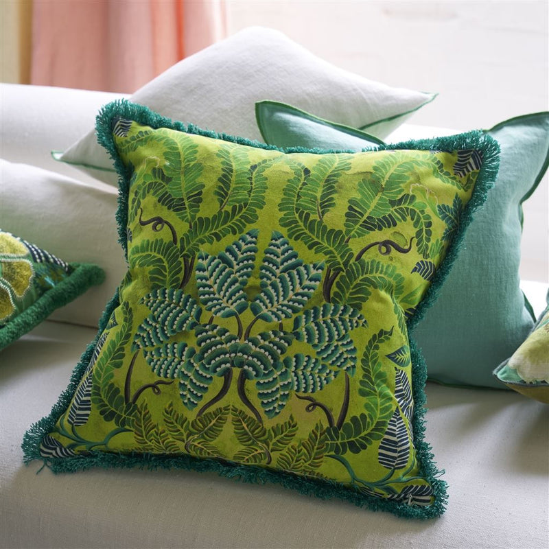 media image for Brocart Decoratif Embroidered Cushion By Designers Guild Ccdg1467 21 260