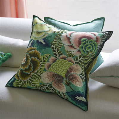 product image for Rose De Damas Jade Cushion By Designers Guild Ccdg1456 4 68