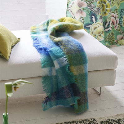 product image for Fontaine Cobalt Throw By Designers Guild Bldg0288 3 47