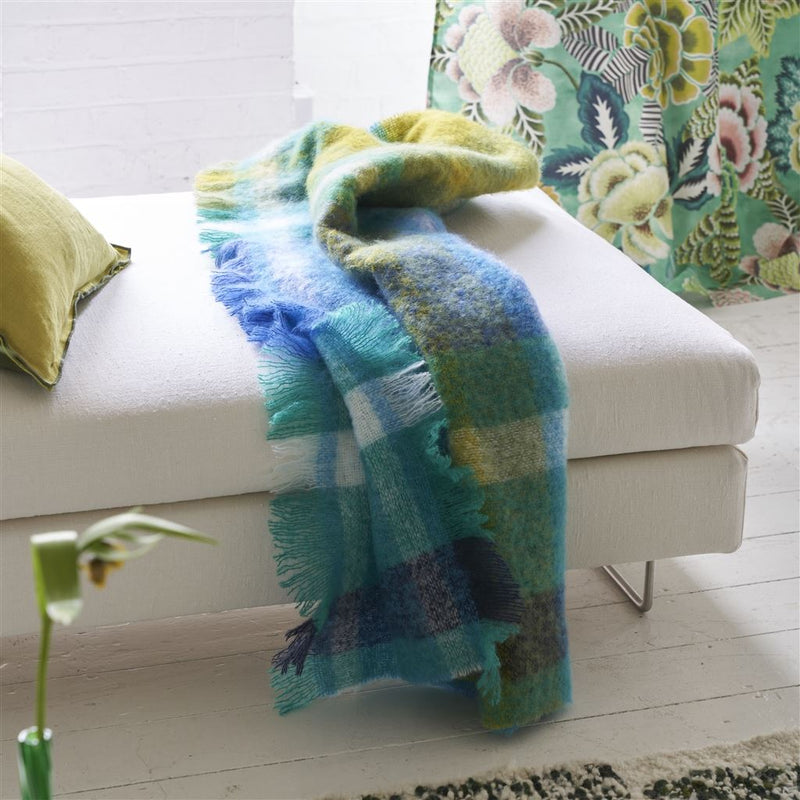 media image for Fontaine Cobalt Throw By Designers Guild Bldg0288 3 290
