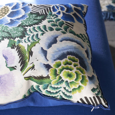 product image for Rose De Damas Cobalt Cushion By Designers Guild Ccdg1455 4 37