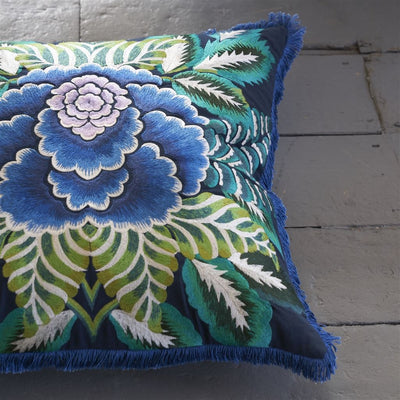 product image for Rose De Damas Embroidered Cushion By Designers Guild Ccdg1469 14 6