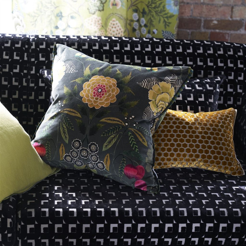 media image for Brocart Decoratif Velours Cushion By Designers Guild Ccdg1451 18 228