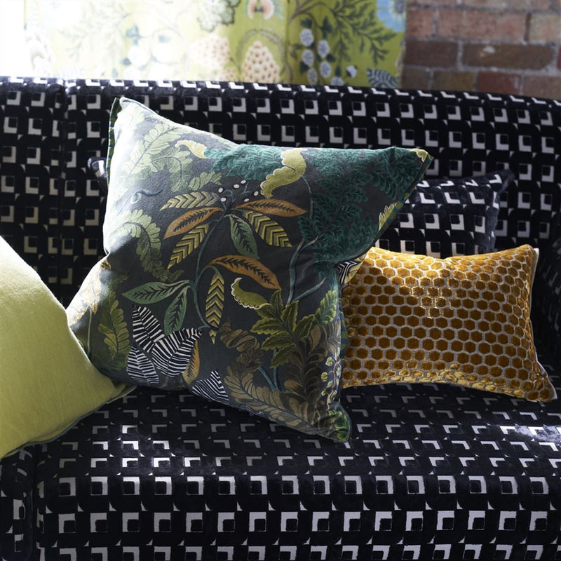 media image for Brocart Decoratif Velours Cushion By Designers Guild Ccdg1451 19 242