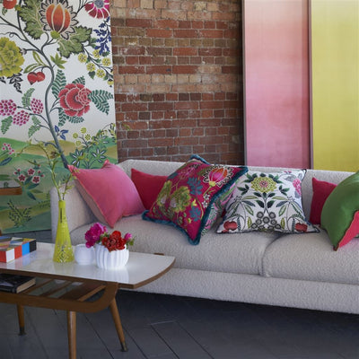 product image for Brocart Decoratif Embroidered Cushion By Designers Guild Ccdg1467 15 36