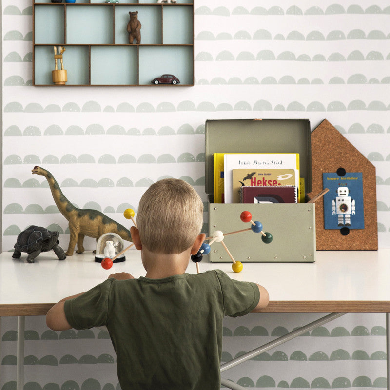 media image for Half Moon Wallpaper in Mint by Ferm Living 231