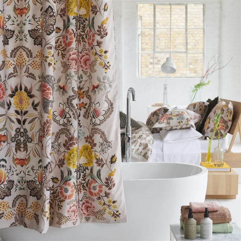 media image for Brocart Decoratif Sepia Shower Curtain By Designers Guild Scdg0058 3 244