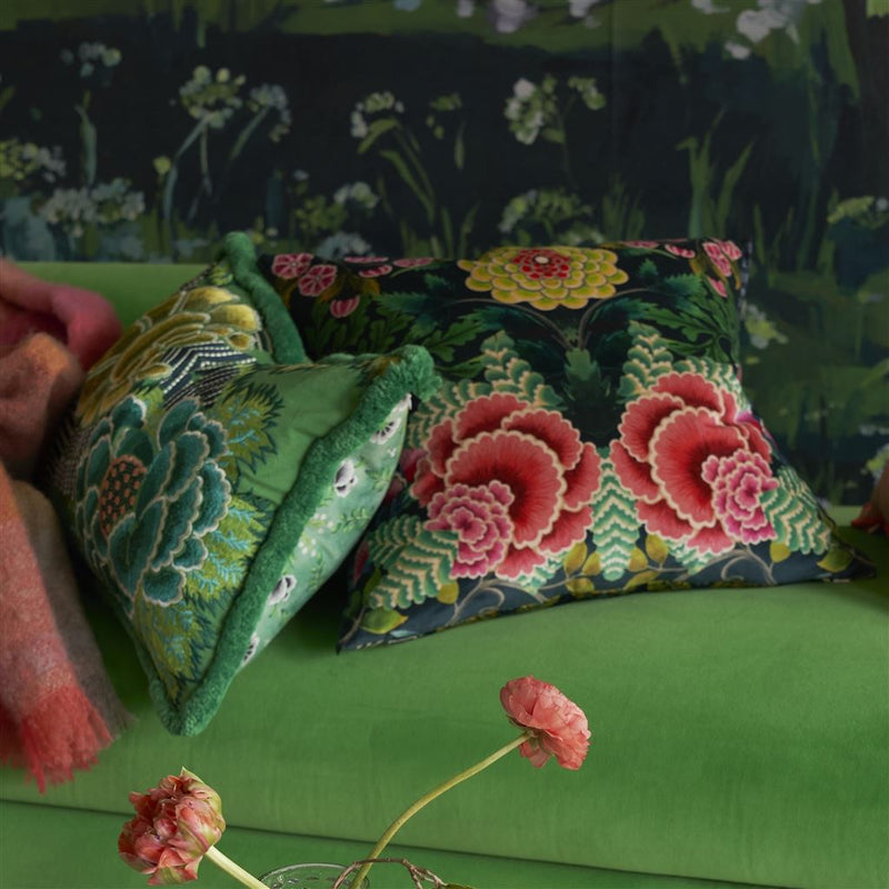 media image for Brocart Decoratif Velours Cushion By Designers Guild Ccdg1451 14 270