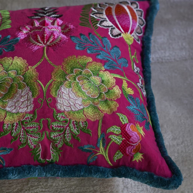 media image for Brocart Decoratif Embroidered Cushion By Designers Guild Ccdg1467 10 242