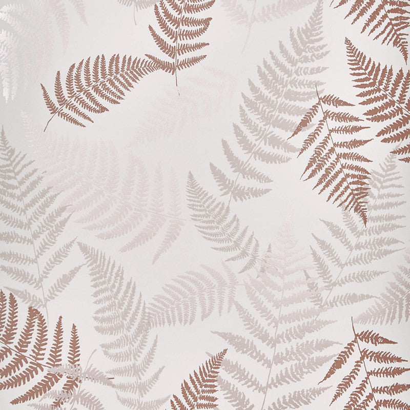 media image for Fern Leaves Floating Wallpaper in Pink/Coral/Cream 251
