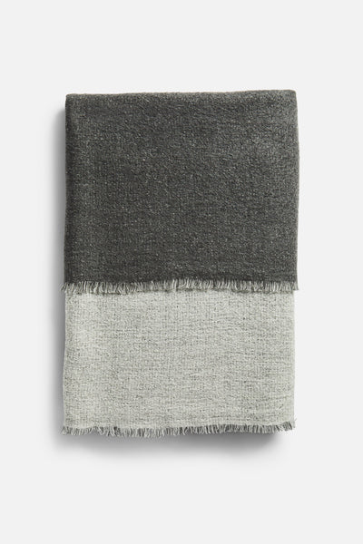 product image of double dark grey light grey throw by woud woud 160554 1 556