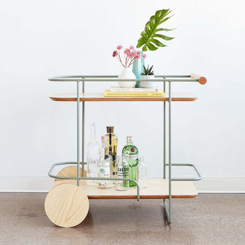 media image for Arcade Bar Cart in Various Colors Roomscene Image 2 250