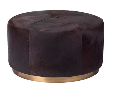 product image for Thackeray Round Pouf In Various Colors & Sizes by Jamie Young 64