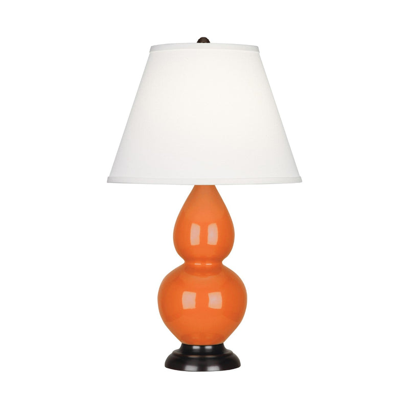 media image for pumpkin glazed ceramic double gourd accent lamp by robert abbey ra 1685 4 230