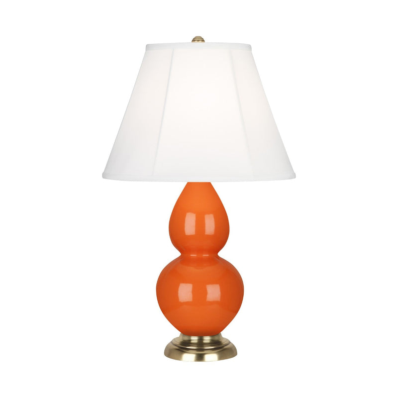 media image for pumpkin glazed ceramic double gourd accent lamp by robert abbey ra 1685 1 258