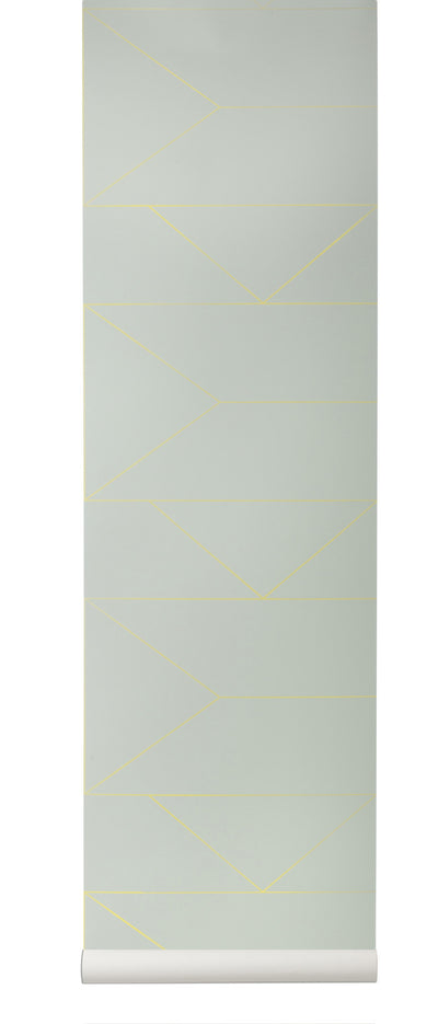 product image of Lines Wallpaper in Mint by Ferm Living 512