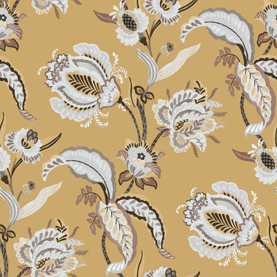 product image of Abstract Floral Yellow Wallpaper from the Into the Wild Collection by Galerie Wallcoverings 541
