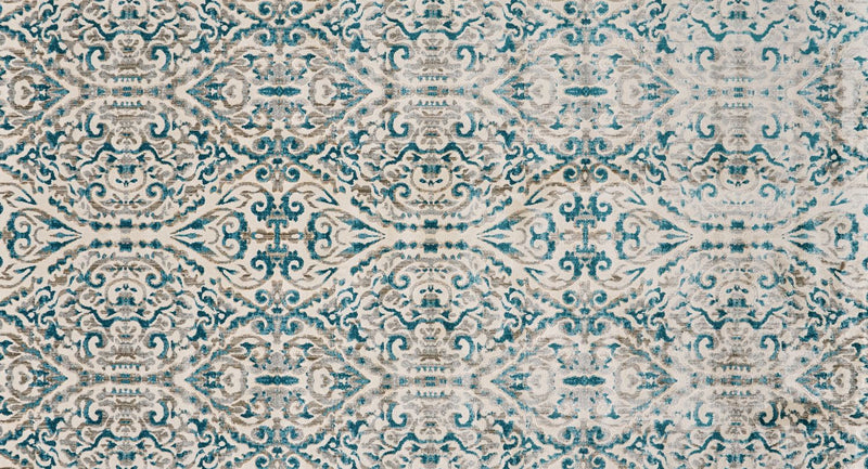 media image for Arsene Teal and Ivory Rug by BD Fine Texture Image 1 210