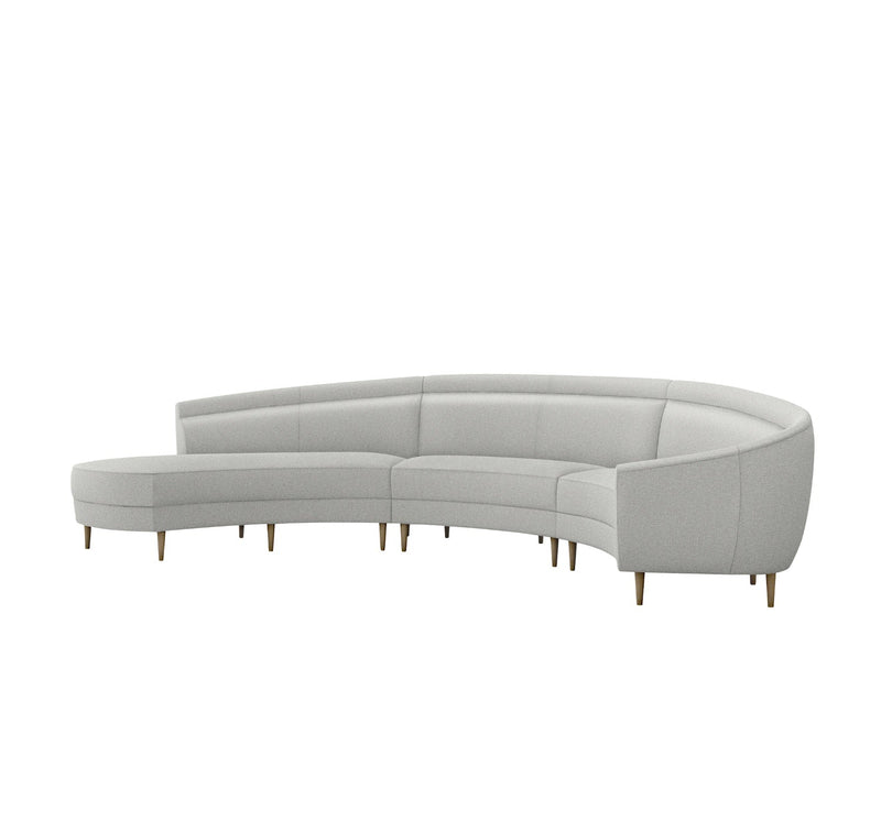 media image for Capri Chaise 3 Piece Sectional 3 253