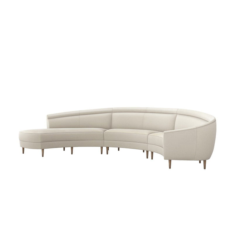 media image for Capri Chaise 3 Piece Sectional 5 211