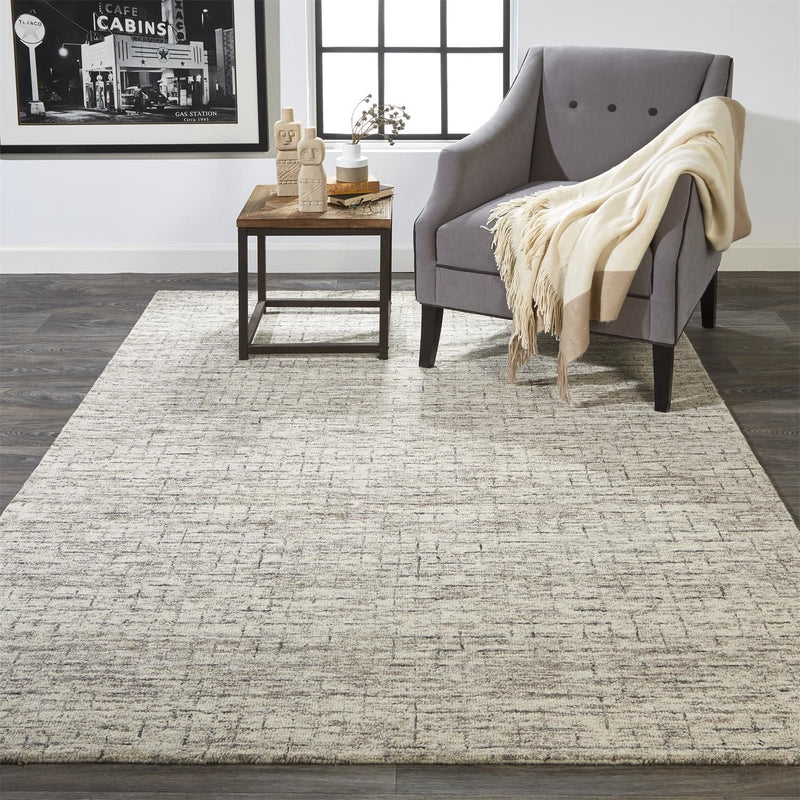 media image for Natal Hand Tufted Ivory and Gray Rug by BD Fine Roomscene Image 1 234