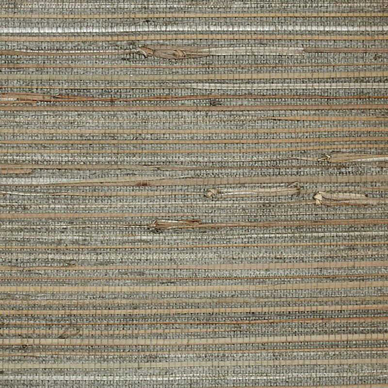 media image for Grasscloth Natural Straight & Knotted Texture Wallpaper in Brown 298