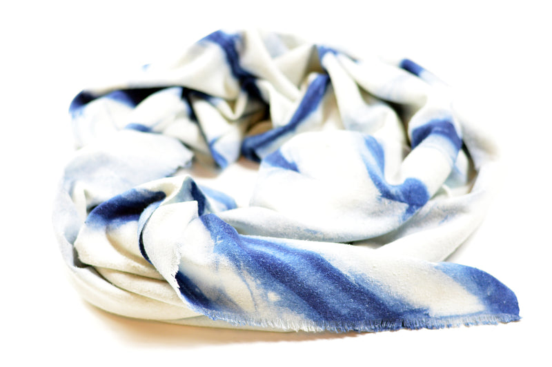 media image for Hand Dyed Indigo Linear Scarf design by Riverside Tool & Dye 252