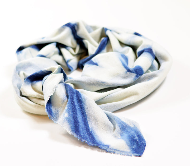 media image for Hand Dyed Indigo Linear Scarf design by Riverside Tool & Dye 256
