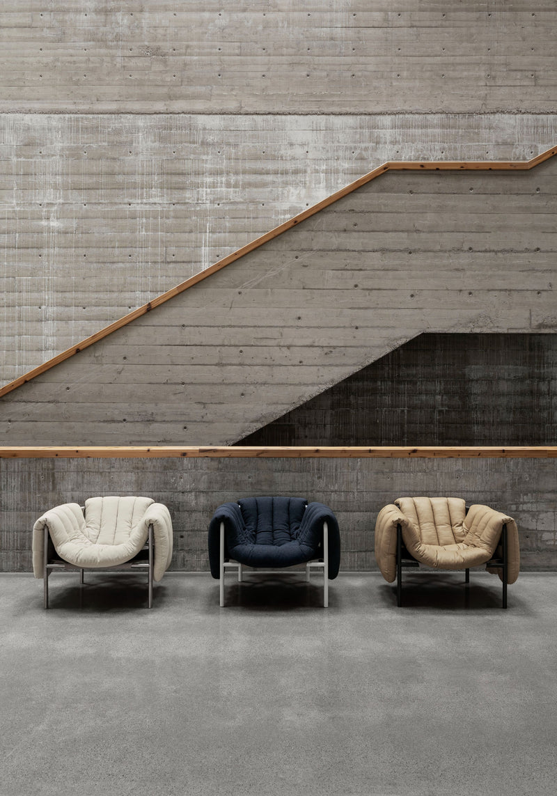 media image for puffy sand leather lounge chair ottoman bu hem 20312 4 272