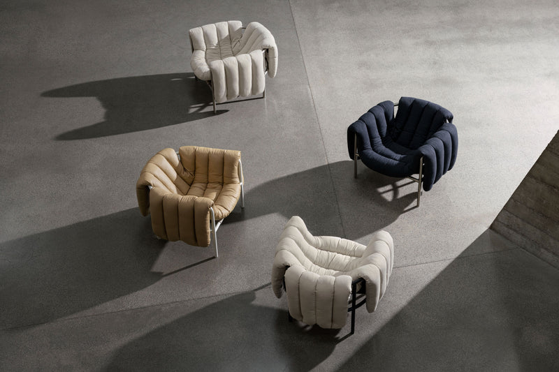 media image for puffy sand leather lounge chair ottoman bu hem 20312 6 211