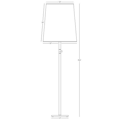 media image for Buster Floor Lamp by Rico Espinet for Robert Abbey 287