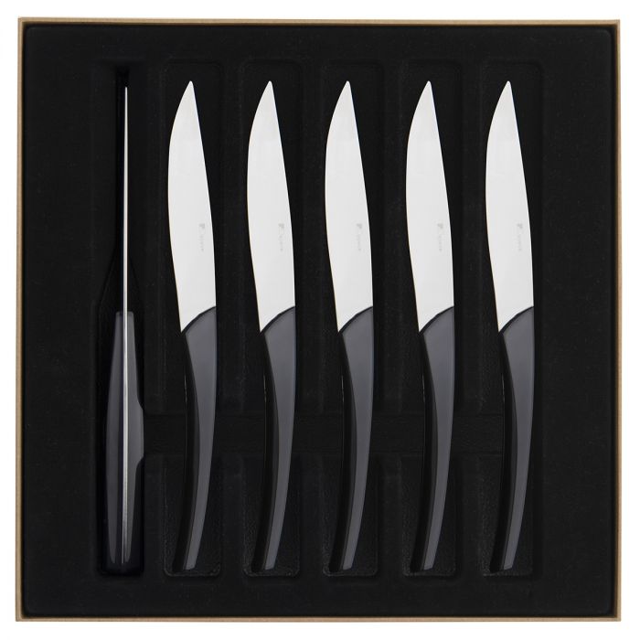 media image for quartz red gift box 6 steak knives 2 299