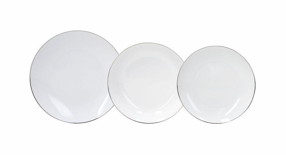 Shop Platinum Thread 18pc Porcelain Dinnerware Set