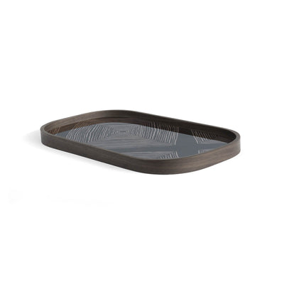 product image of Ink Linear Squares Glass Valet Tray 582