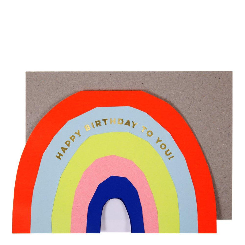 media image for neon rainbow card by meri meri 1 21