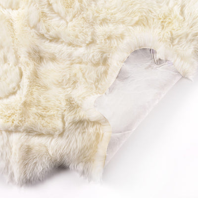 product image for lalo lambskin white rug by bd studio 223281 007 6 16