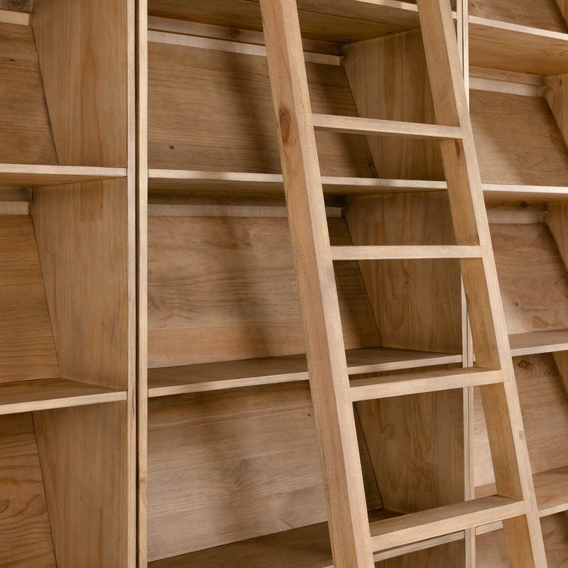 media image for bane triple bookshelf ladder by bd studio 15 233