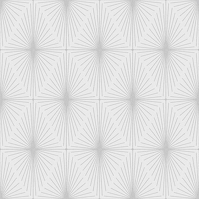 product image of Diamond Art Deco Wallpaper in Light Grey/Ivory 558