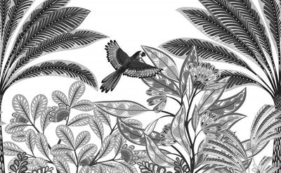 product image for Elle Decoration Tropical Dream Wall Mural in Black 17