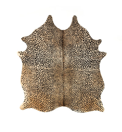 product image for leopard printed hide rug by bd studio 227528 002 1 97