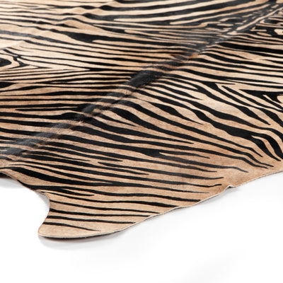product image for zebra printed hide rug by bd studio 227549 001 2 35