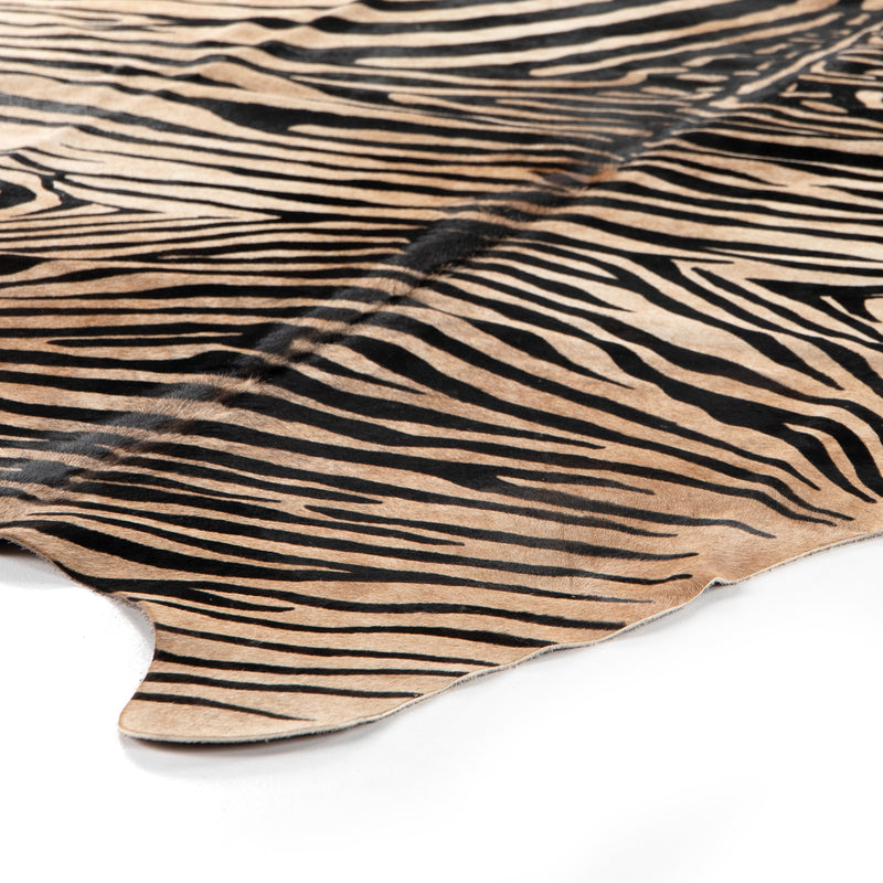 media image for zebra printed hide rug by bd studio 227549 001 2 234